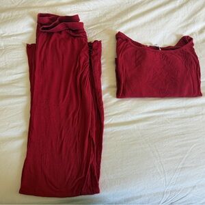 Women's Red Pajama Set